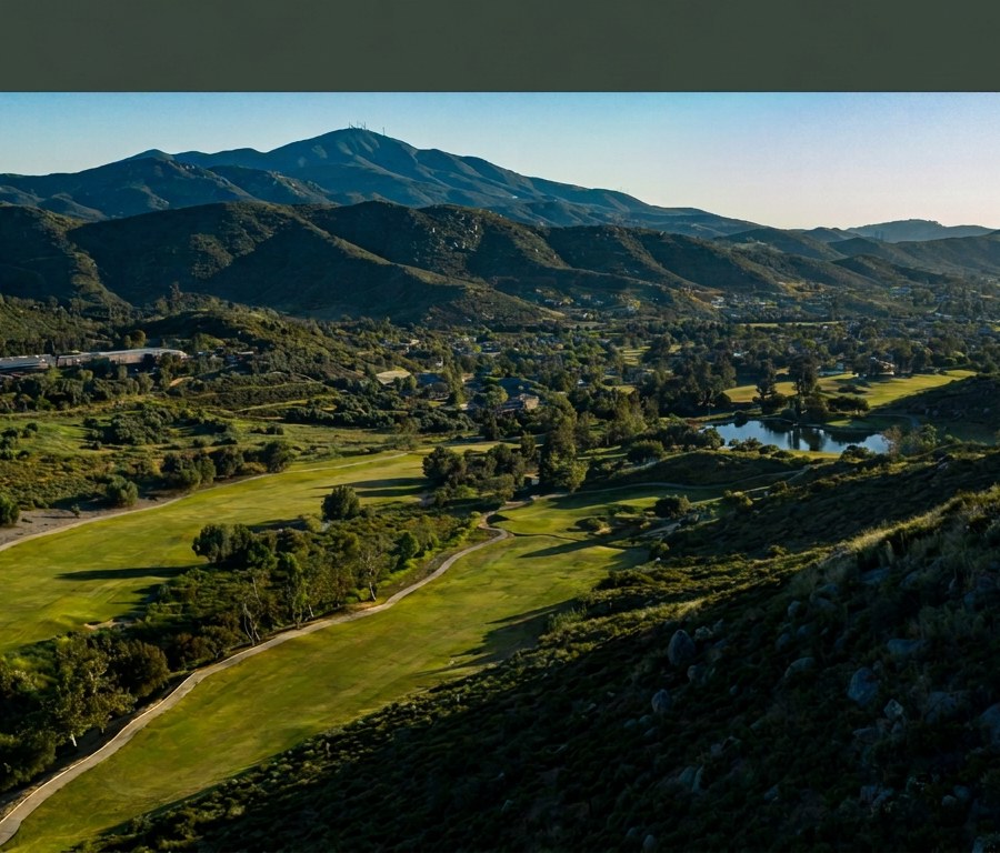 Steele Canyon Golf Club at golden hour